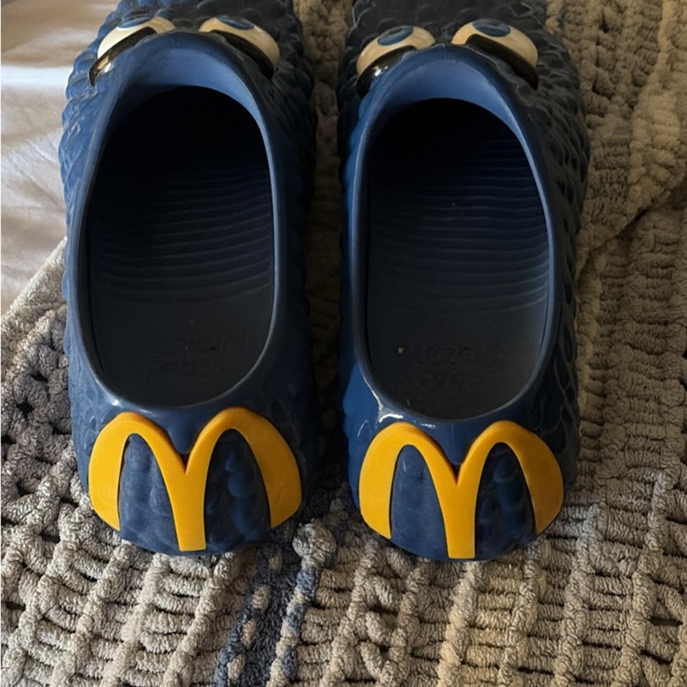 McDonald's Kids Slippers in Blue and Yellow